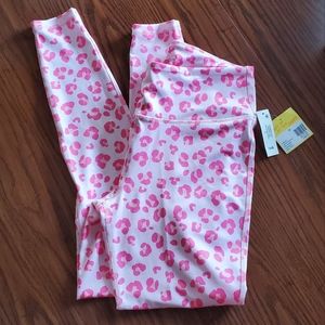 NWT! Crown & Ivy CABANA Leggings Pink Animal Print Medium